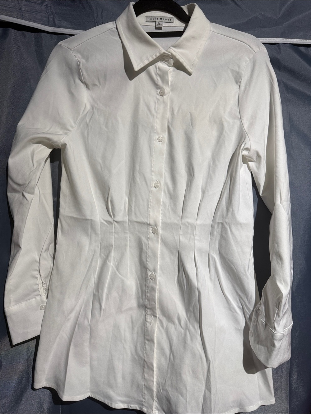 Haute Monde White Tailored Button-Down Shirt